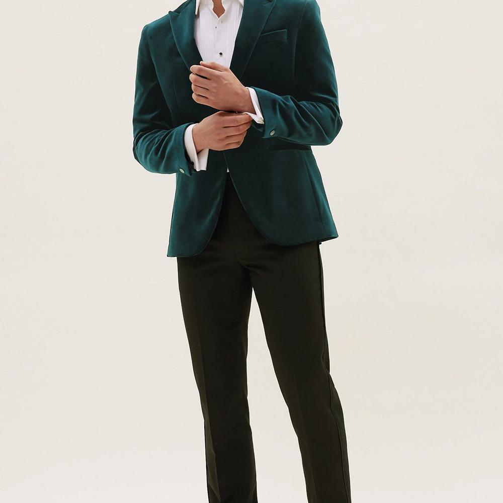 Welcome party example attire for men.