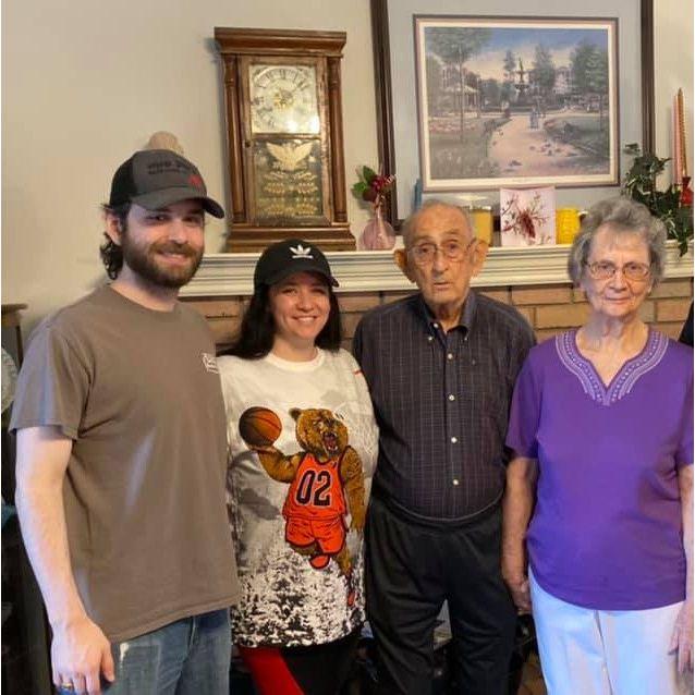 John and Liz with their Grandparents