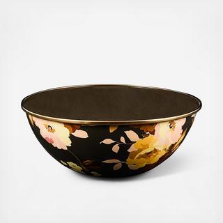 Wild Rose Brown Stainless Steel Medium Everyday Bowl