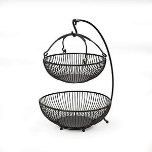 Gourmet Basics by Mikasa® Spindle 2-Tier Basket With Banana Hook
