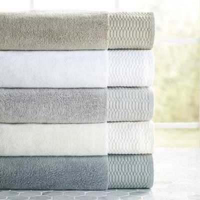 Egyptian Steel Blue Cotton Bath Towels