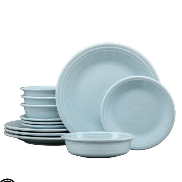 Classic Rim 12-Piece Dinnerware Set, Service for 4