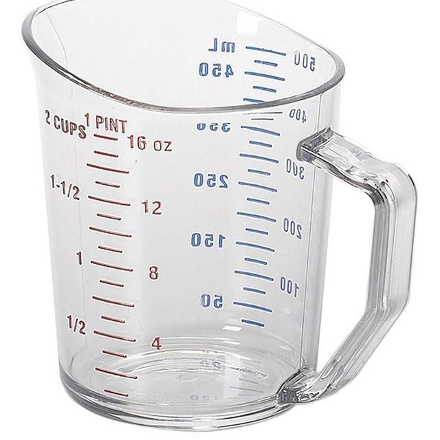 Cambro Camwear 1-Pint Polycarbonate Measuring Cup, Clear (50MCCW135)