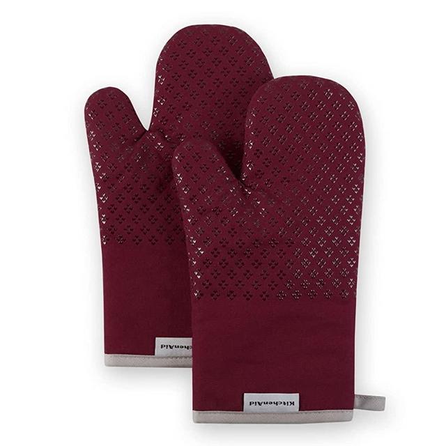 KitchenAid Asteroid Oven Mitt Set, Boysenberry