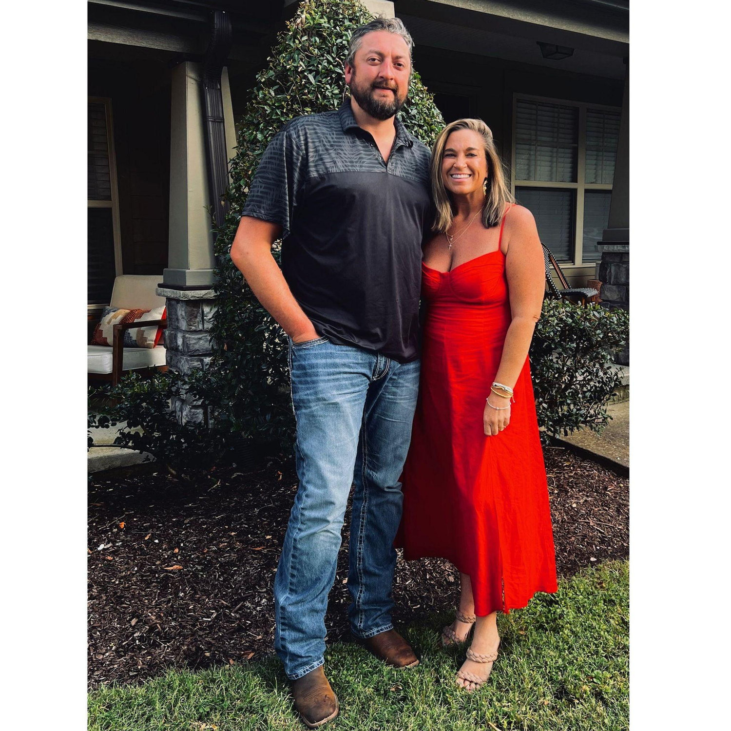 Before my birthday dinner a couple of days after getting engaged!