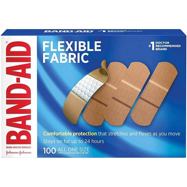 Sterile Flexible Fabric Adhesive Bandages, One Size