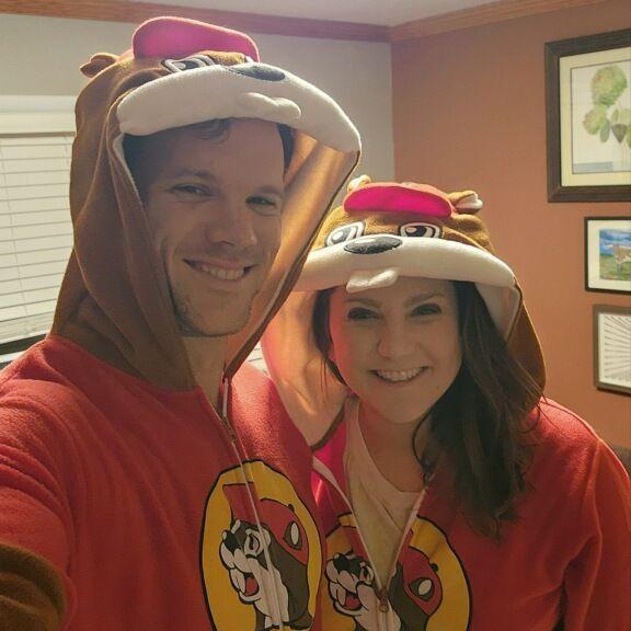 Matching Buc-ee's onesies