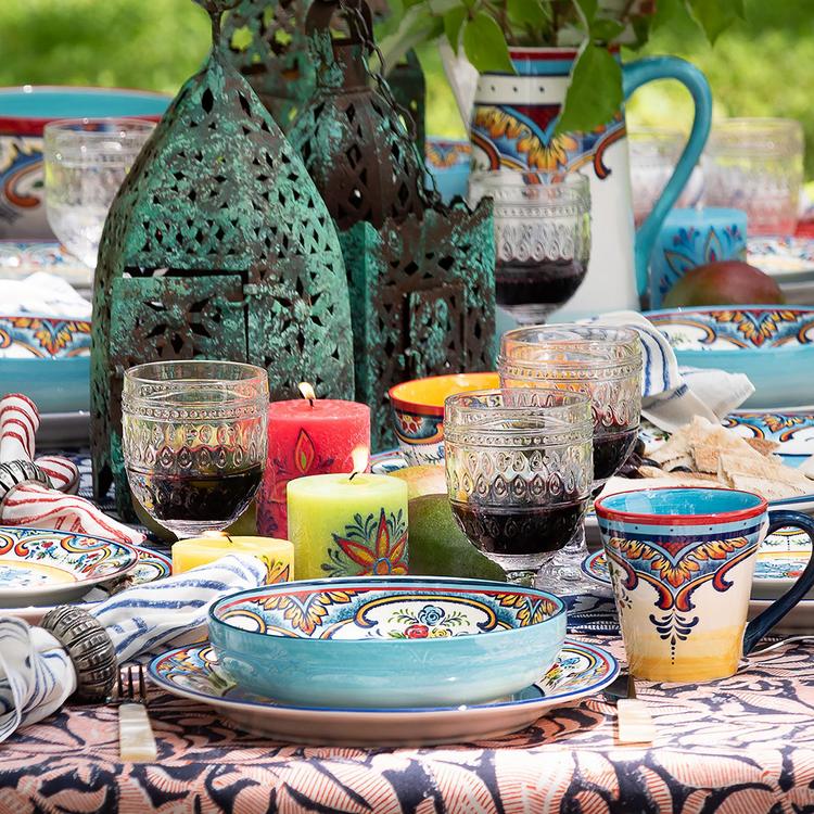 Zanzibar shop dinnerware set