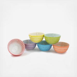 Tonkusa Color 6-Piece Dinner Bowl Set