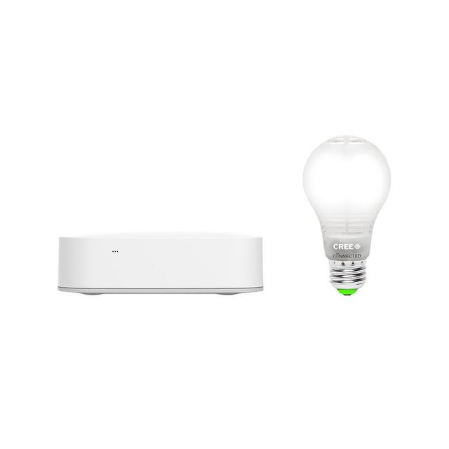 SmartThings Hub with 2 Cree Connected LED Bulbs