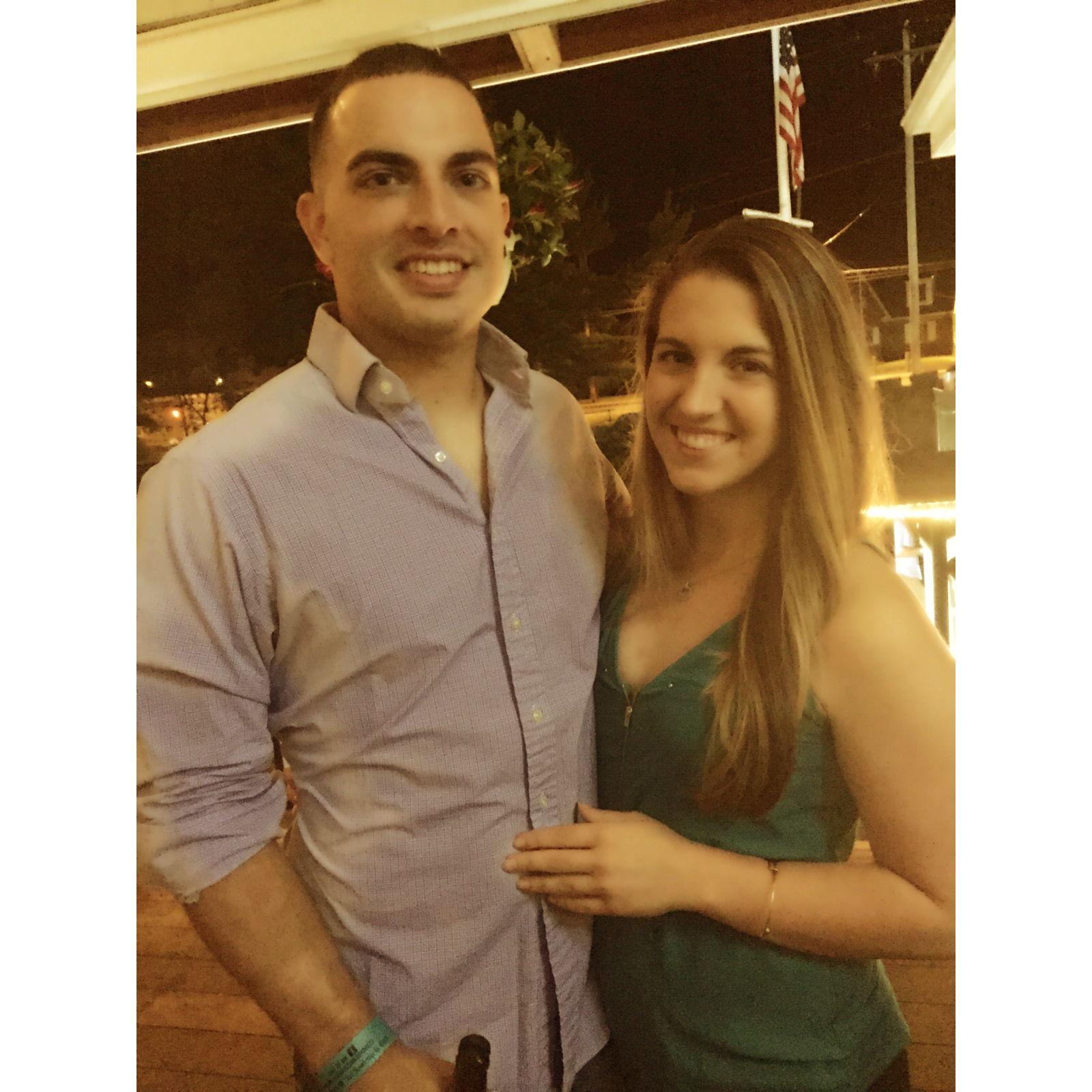 One of our first pictures as a couple.