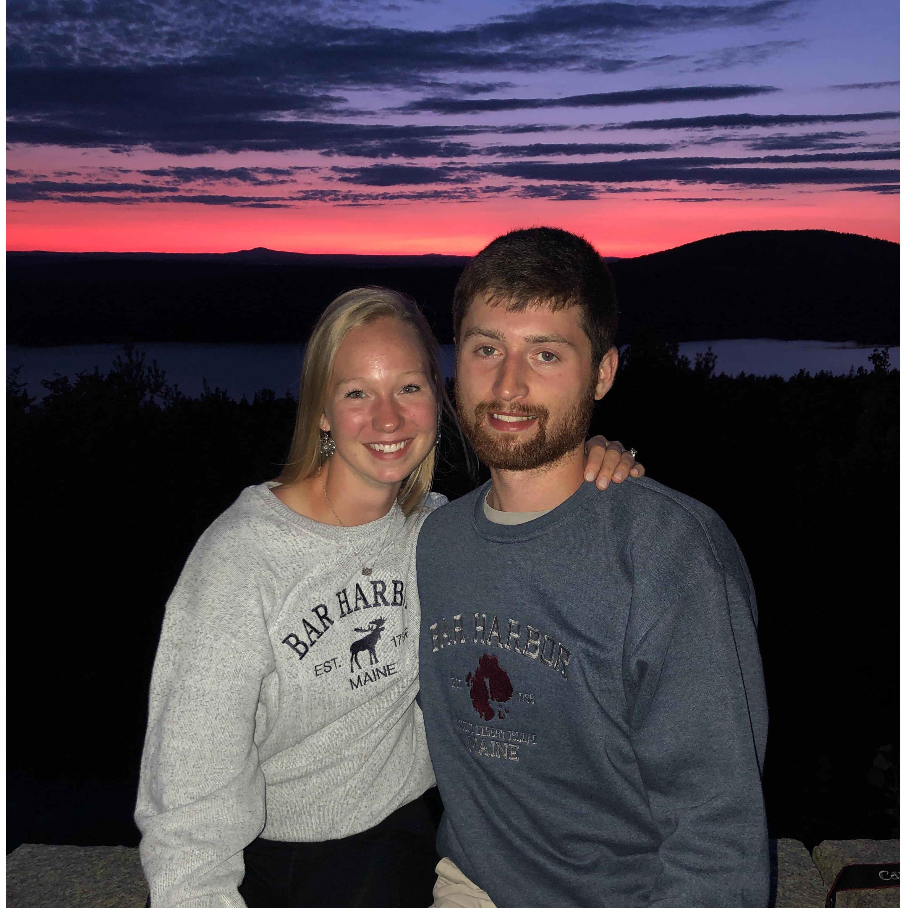 Sunset at Cadillac Mountain, Acadia National Forest, ME