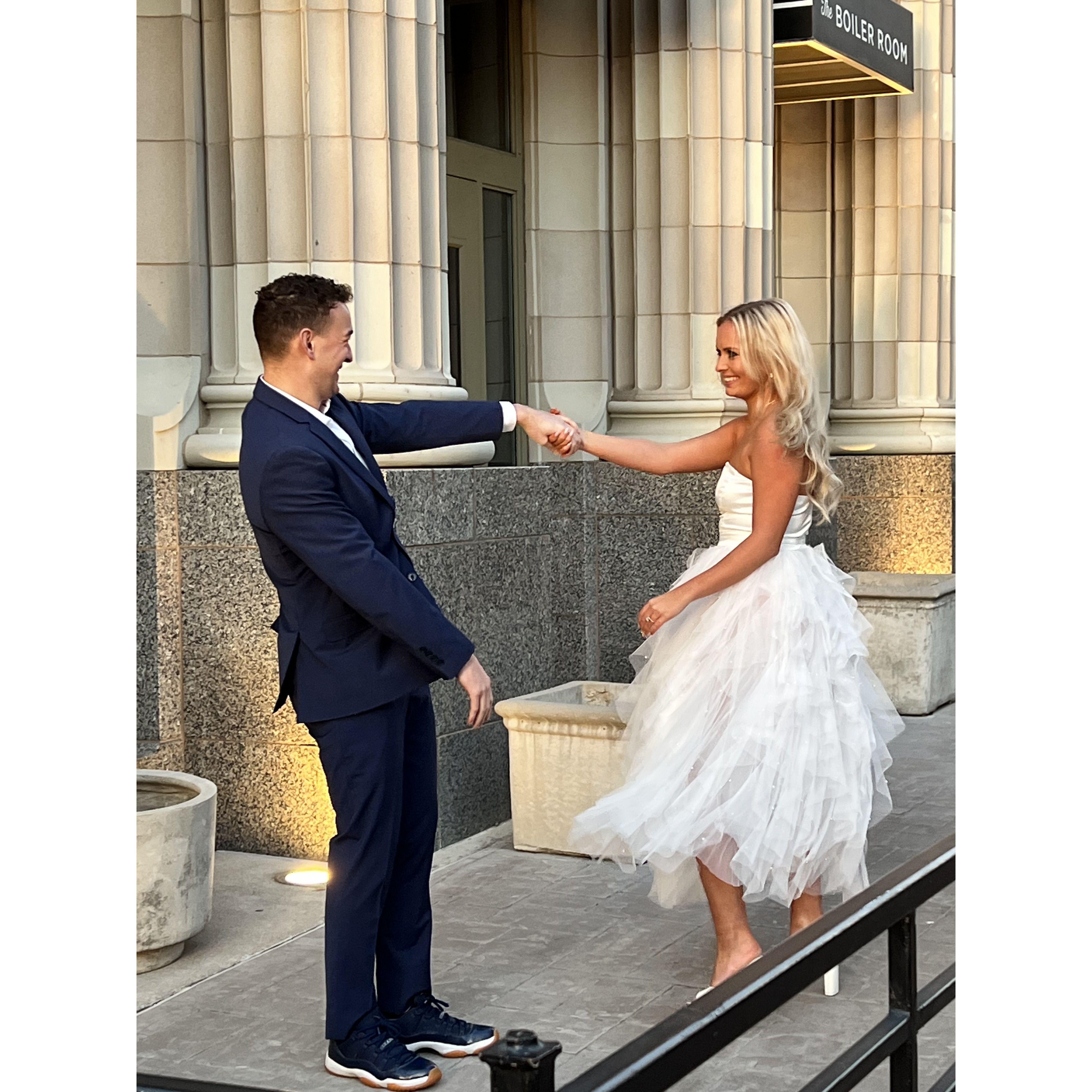 One of our favorite things to do together, dancing :)