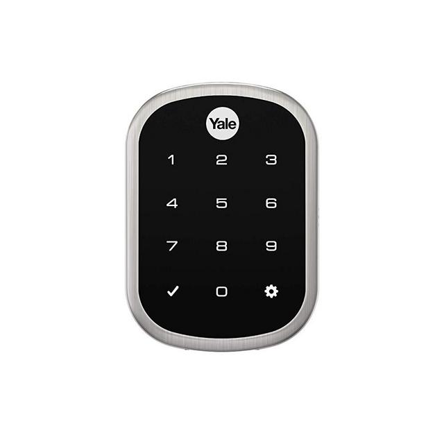 Yale Assure Lock SL, Connected by August - Wi-Fi/Bluetooth Key Free Touchscreen Keypad Deadbolt - Works with August App, Amazon Alexa, Google Assistant, HomeKit, Airbnb and More - Satin Nickel