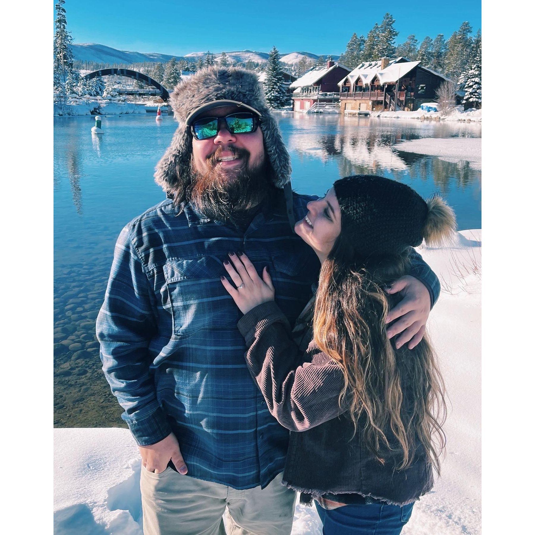 We are officially engaged!! 
Winter Park, CO 1/2/2021