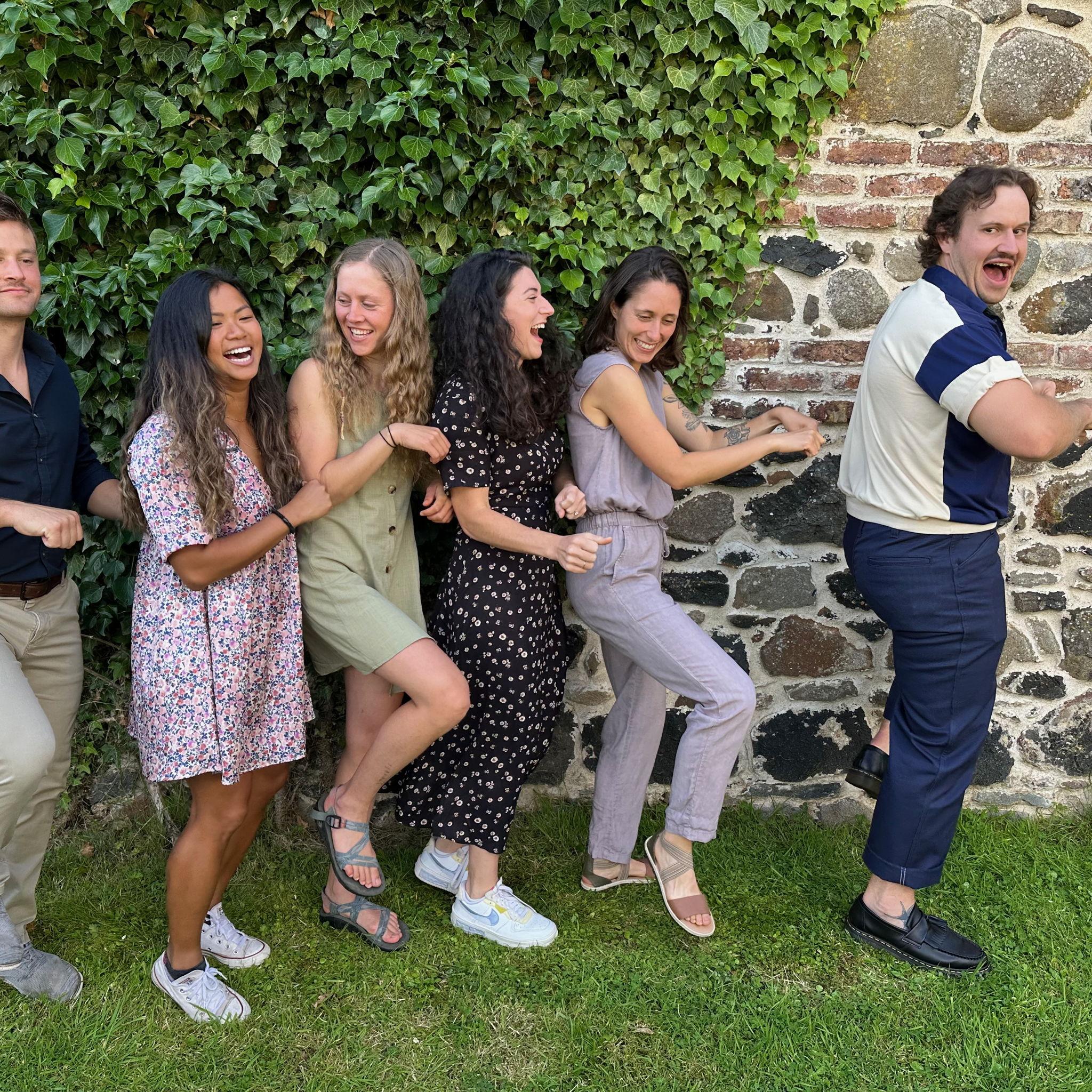 The PT and PODs (partners of Doctors) at Gerline and Declan's wedding.