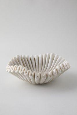 Ruffled Marble Bowl