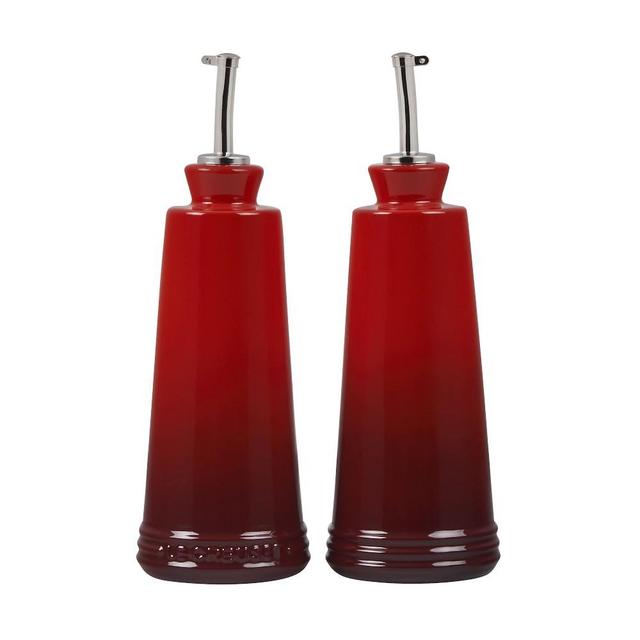 Le Creuset Oil & Vinegar Cruet Set, Cerise
