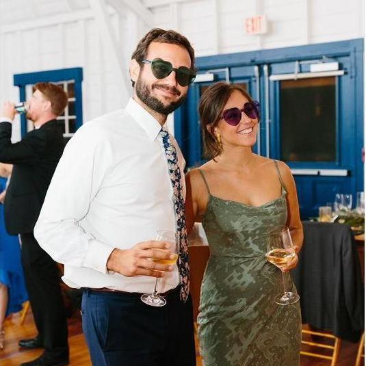 Let the party start! Getting our boogie going at Monica’s friend Kate’s wedding