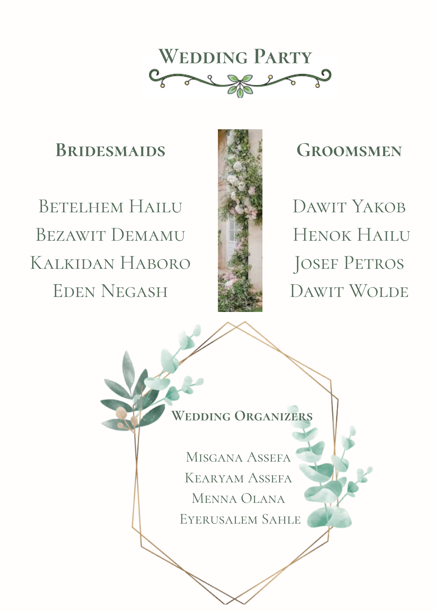 The Wedding Website of Betty Negash and Bereket Haboro