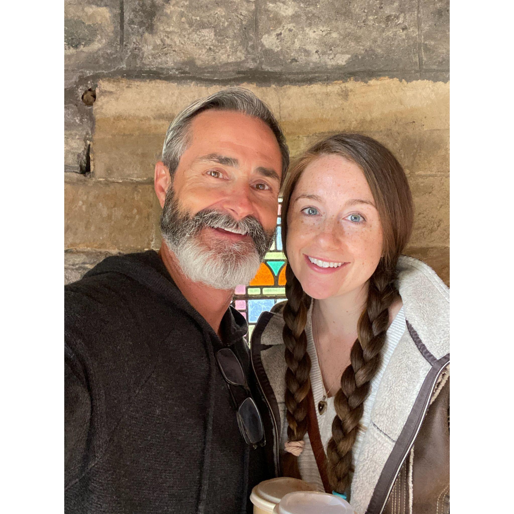 A sweet little church turned coffee shop we stopped into on the drive from Loch Lomond to the Isle of Skye (in Scotland)
