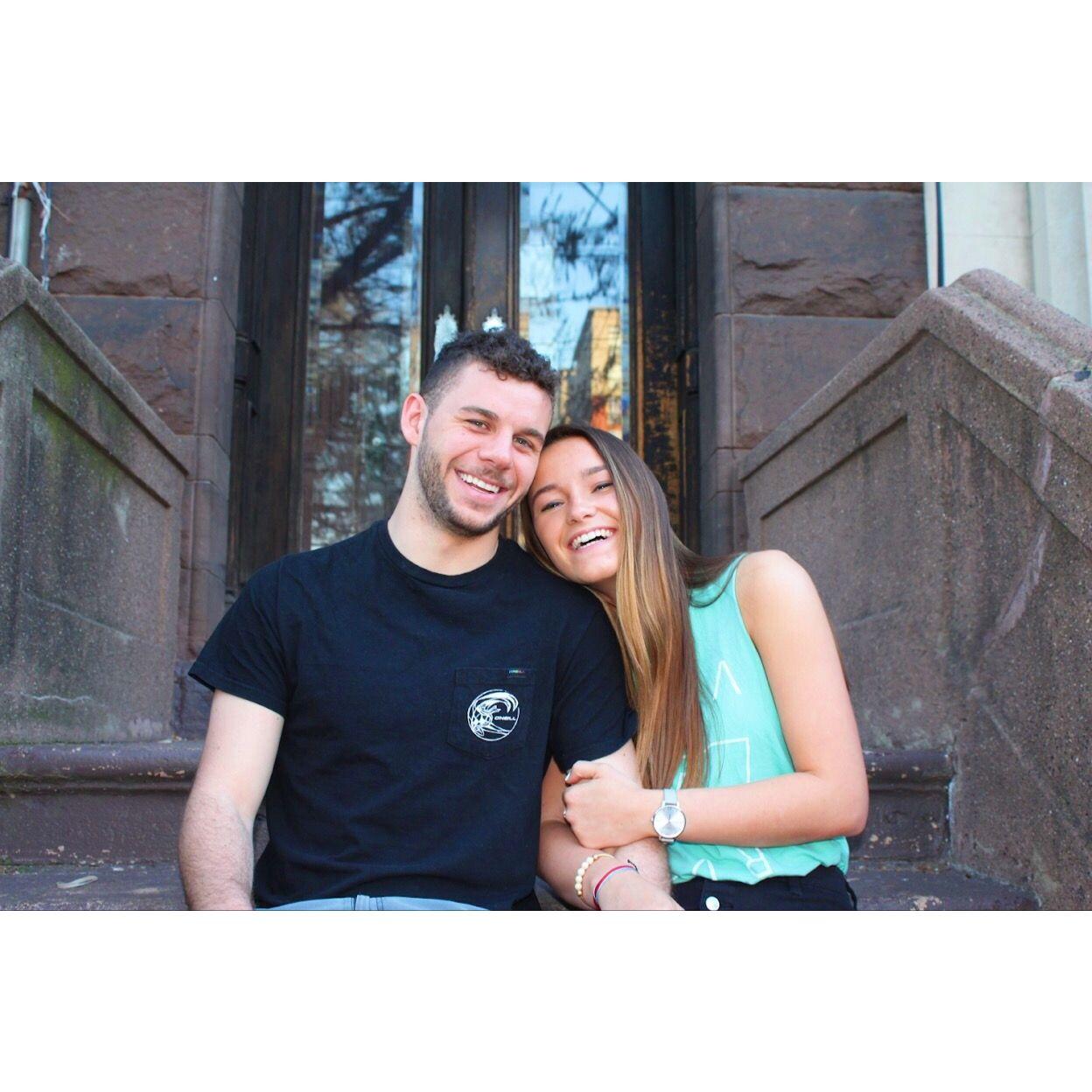 1-year dating anniversary, Hoboken, 2018