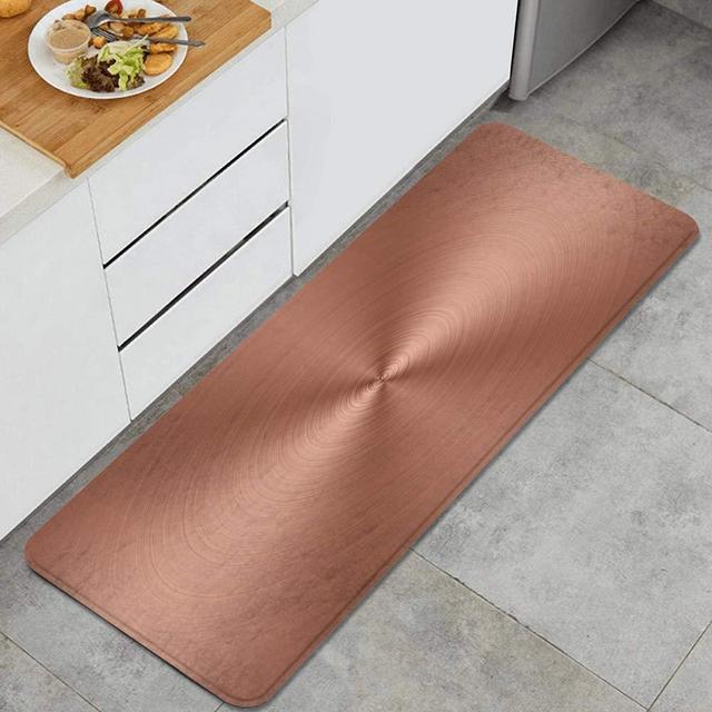 LONSANT Kitchen Mat Cushioned Anti-Fatigue Kitchen Rug,Abstract Copper Background,Bath Doormat Runner Carpet Standing Mat for Kitchen,Floor,Home,Office,Desk,Sink,Laundry