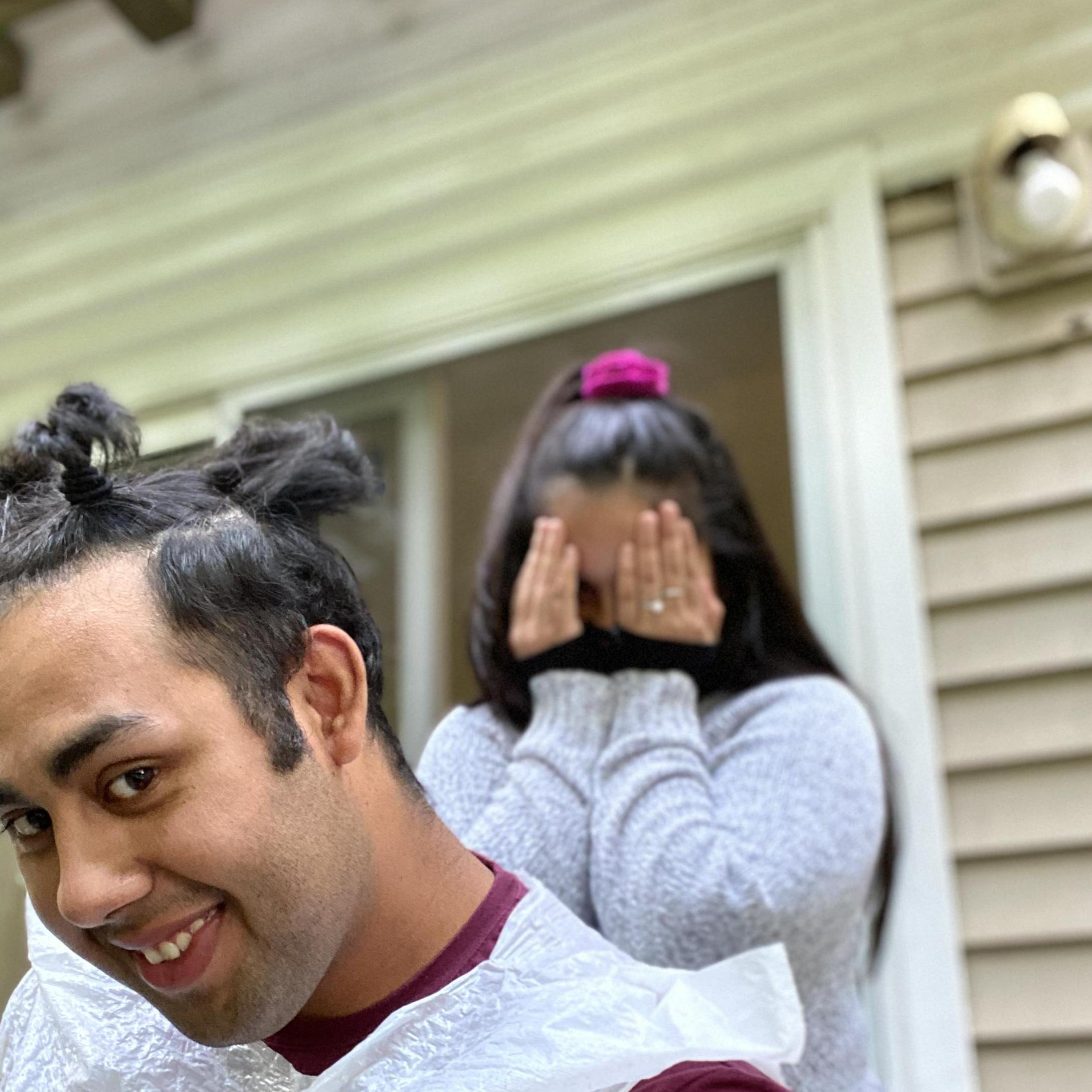 A global pandemic strengthened their trust and Sophie briefly opened her own at home barber shop.