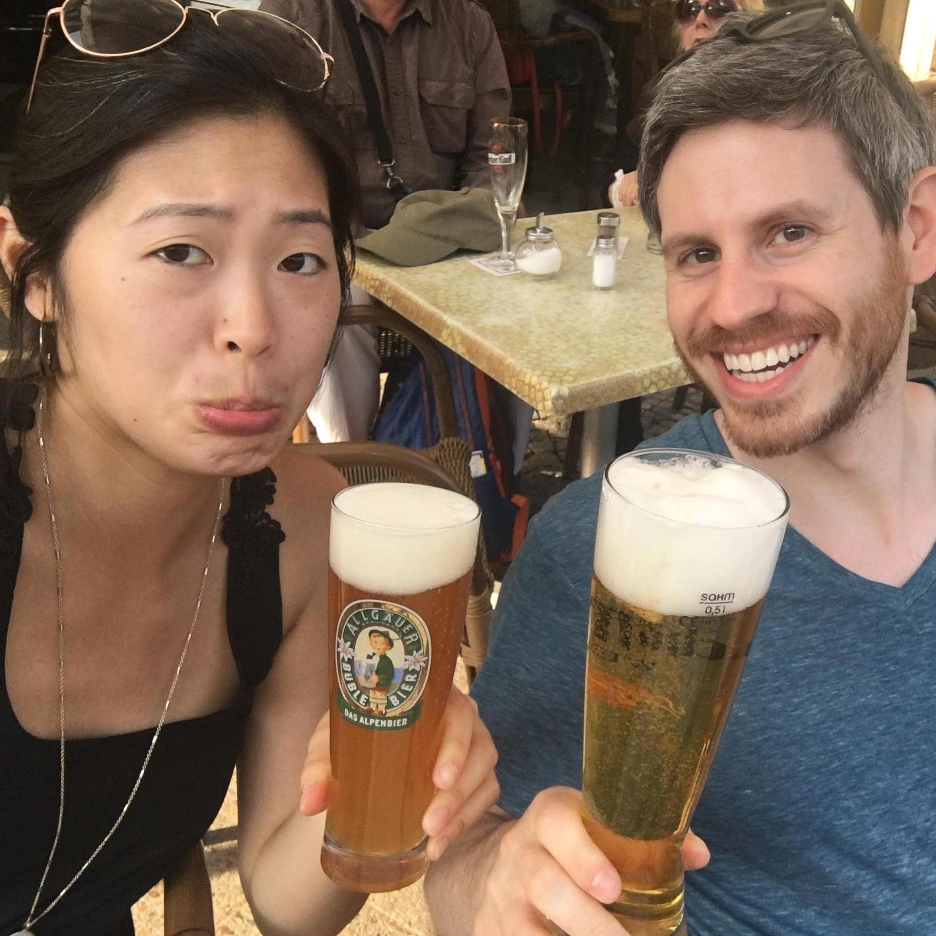 Visiting Sam's friends, Caleb & Bethany, in Berlin. I got a small one by mistake! =( April, 2018