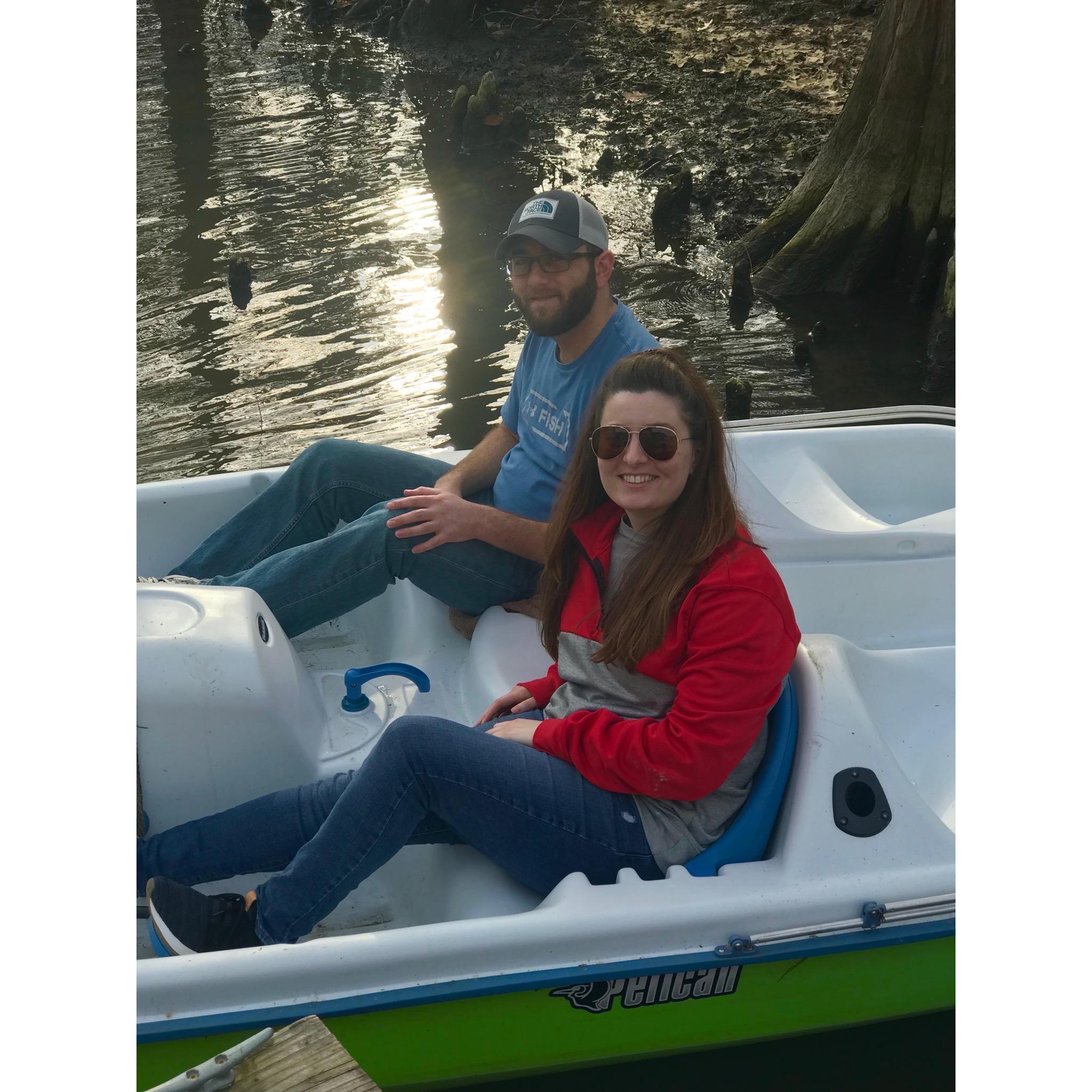 Paddle Boating on the bend!