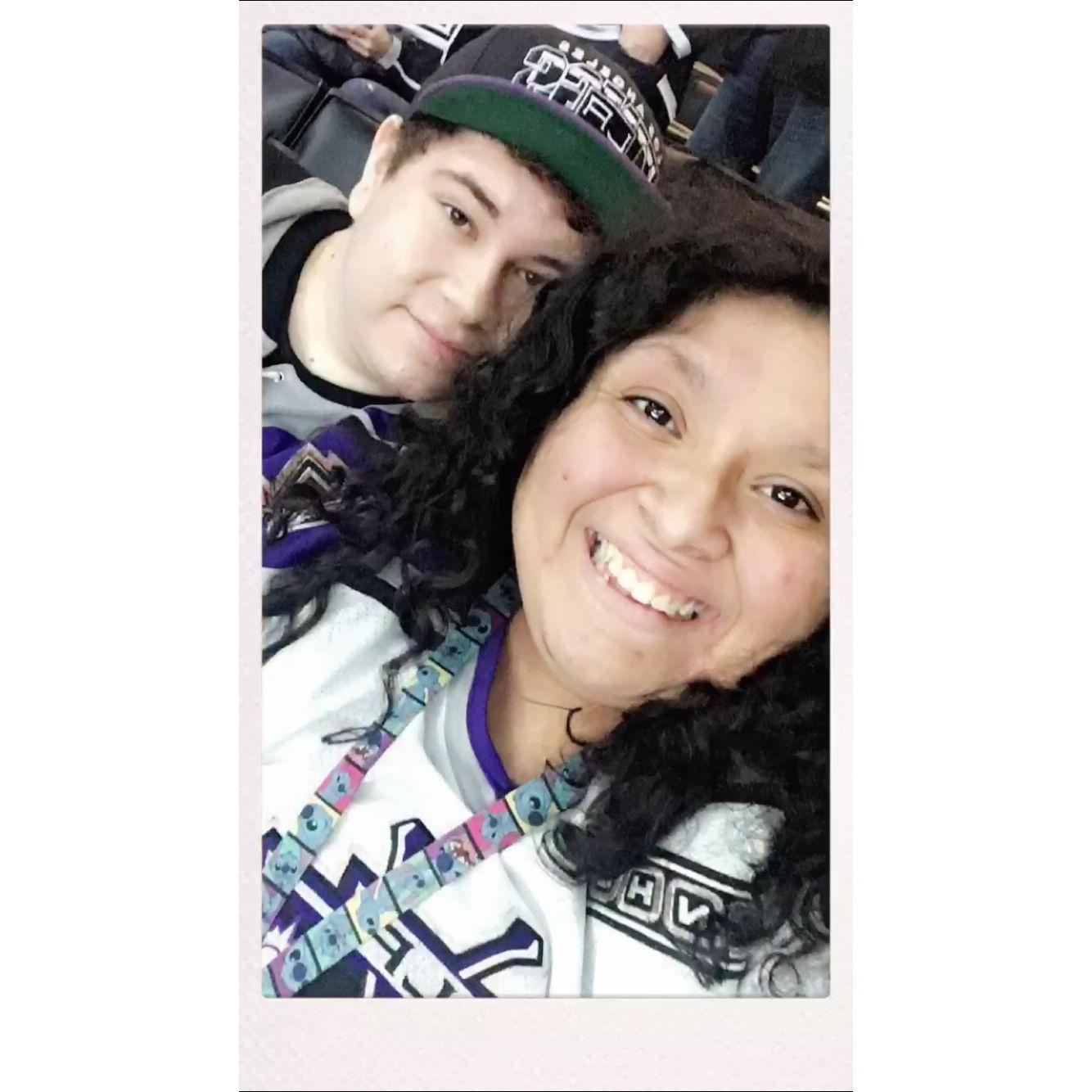 Our first hockey game