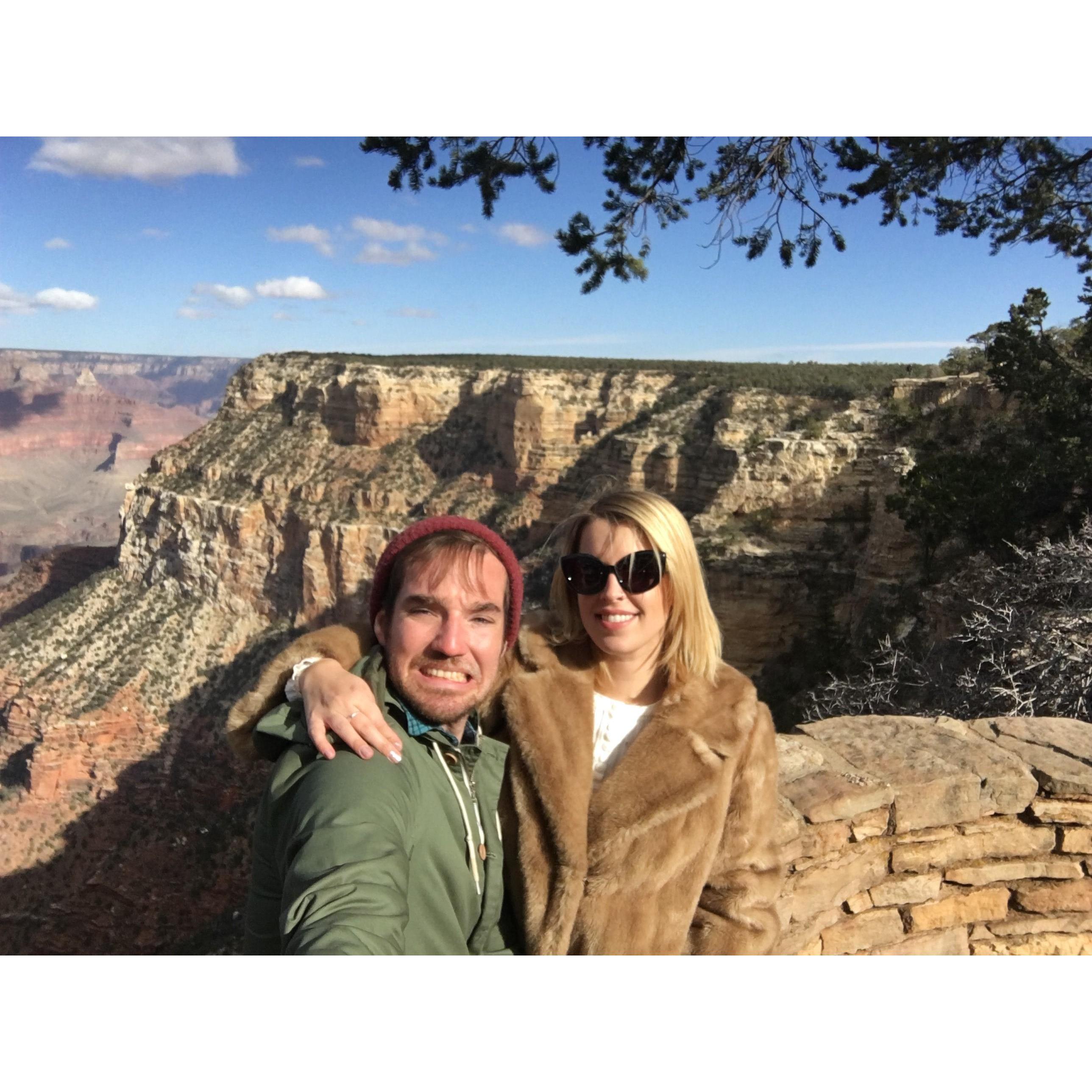 At the Grand Canyon on Thanksgiving