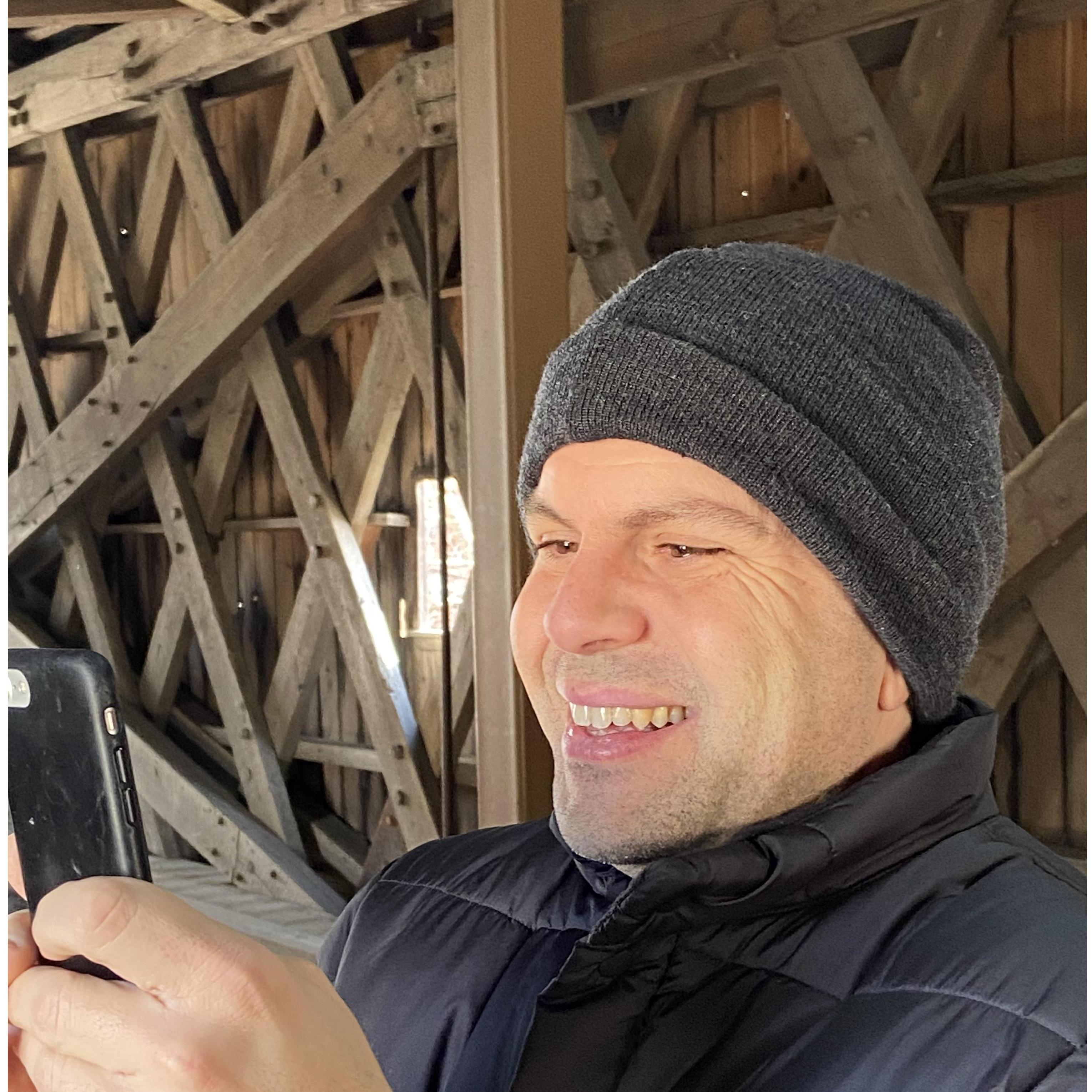 "Let's take a drive" was a common theme this winter. We visited lots of covered bridges.