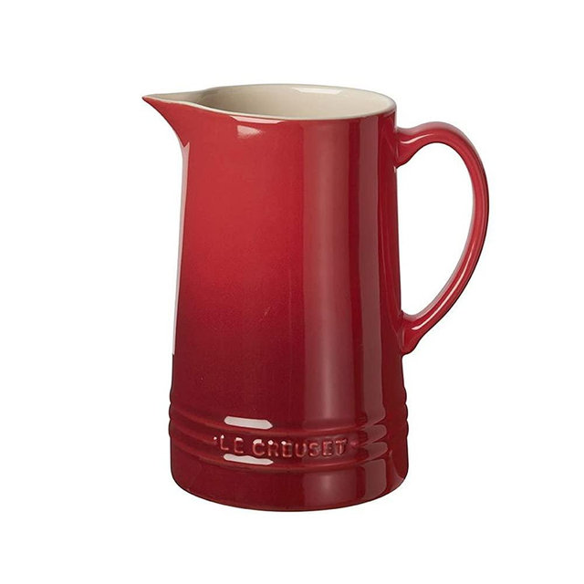 Le Creuset PG1075-1067 Stoneware Pitcher, 1.6-Quart, Cerise