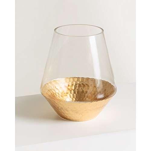 Honeycomb Gold Vase Small
