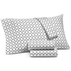 Charter Club - Printed Geo Queen 4-pc Sheet Set, 500 Thread Count, Created for Macy's