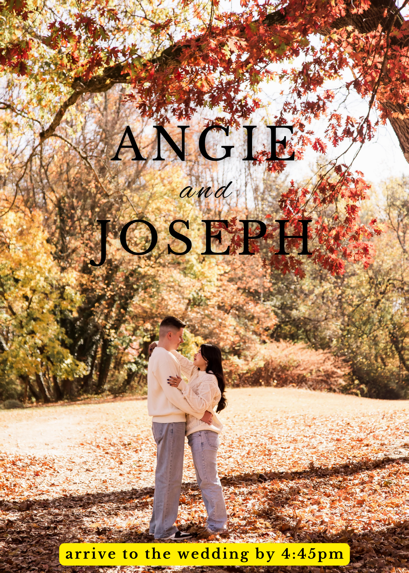 The Wedding Website of Angie Wang and Joseph Burgher