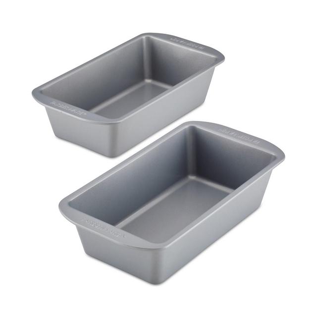 Farberware GoldenBake Bakeware Nonstick Loaf Pan Set, 2-Piece, Gray