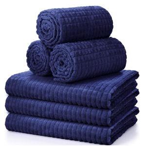 6 Pcs Flannel Fleece Throw Blanket Bulk 50 x 60 Inch