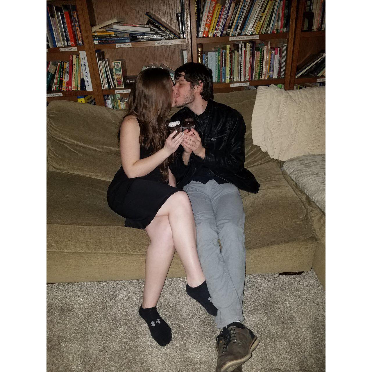 on our anniversary of dating