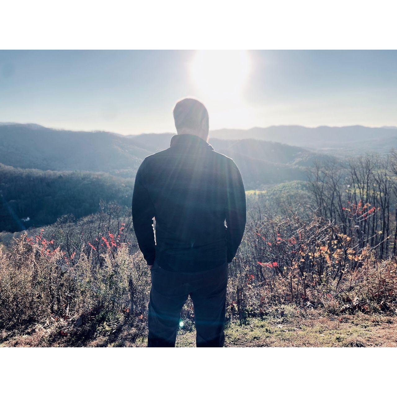Blue Ridge mountains right outside of Asheville