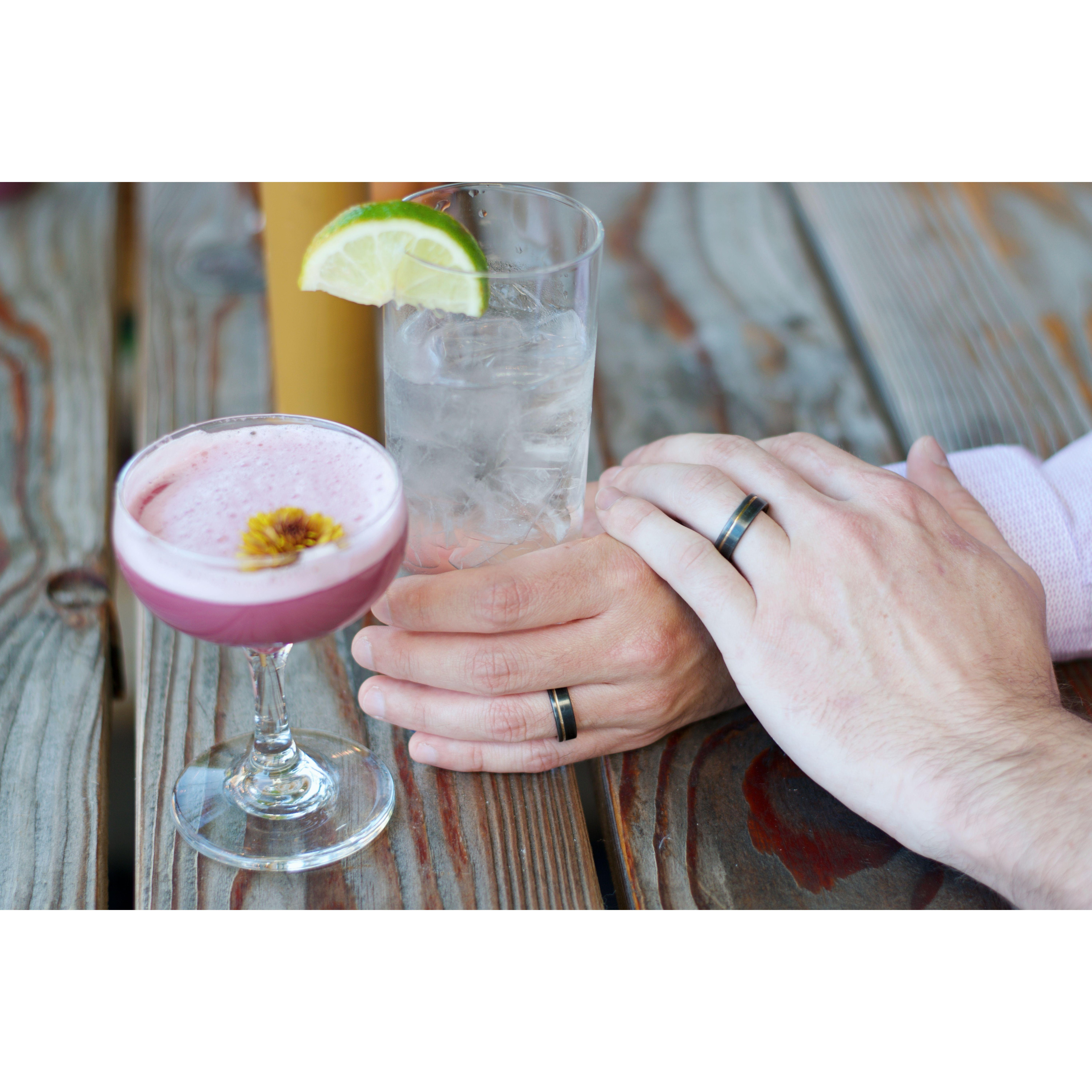 Pre-festivities cocktails.