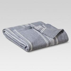 Yarn Dye Stripe Ringspun Cotton Blanket - Threshold™