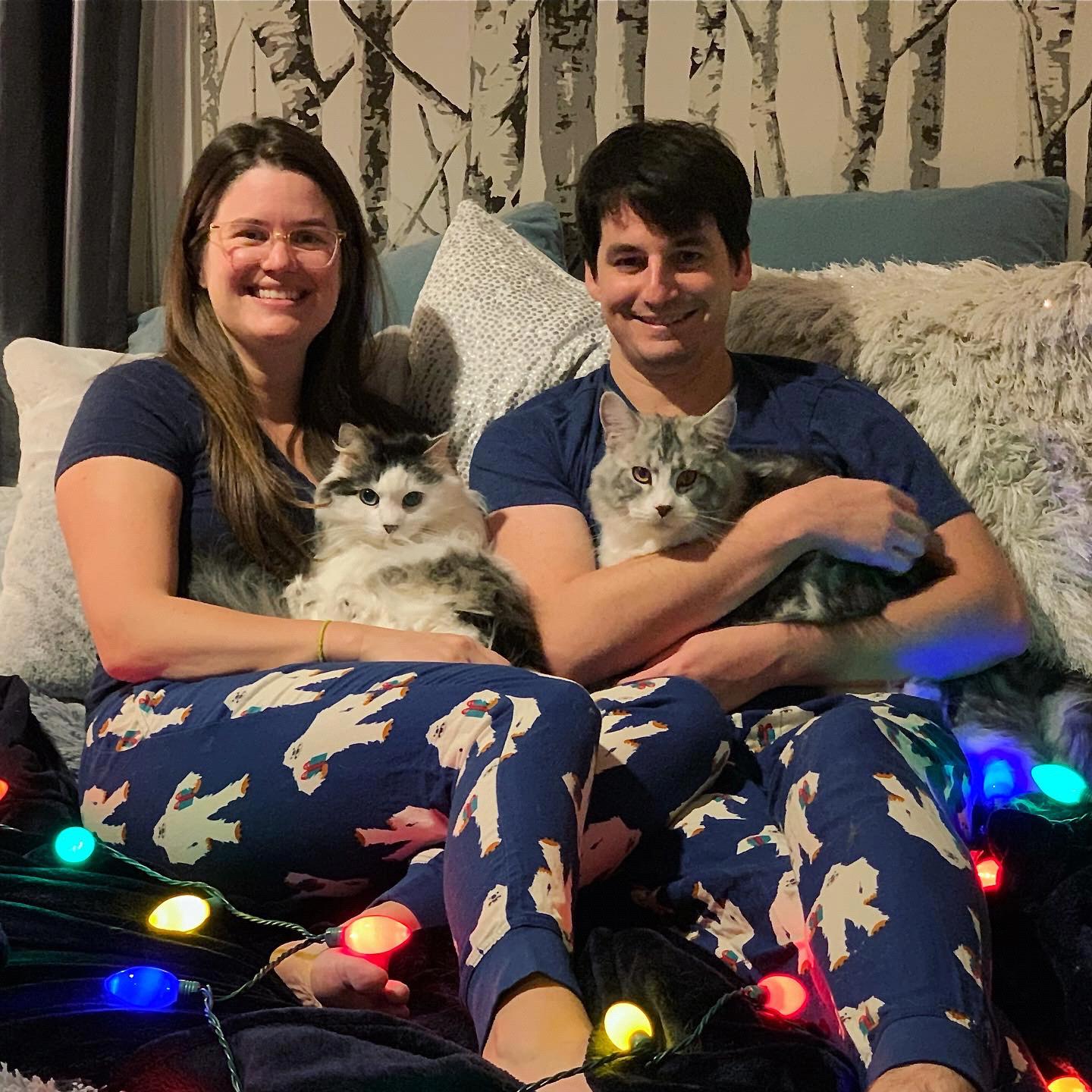 First Christmas With Frank. Ed still hated taking this photo