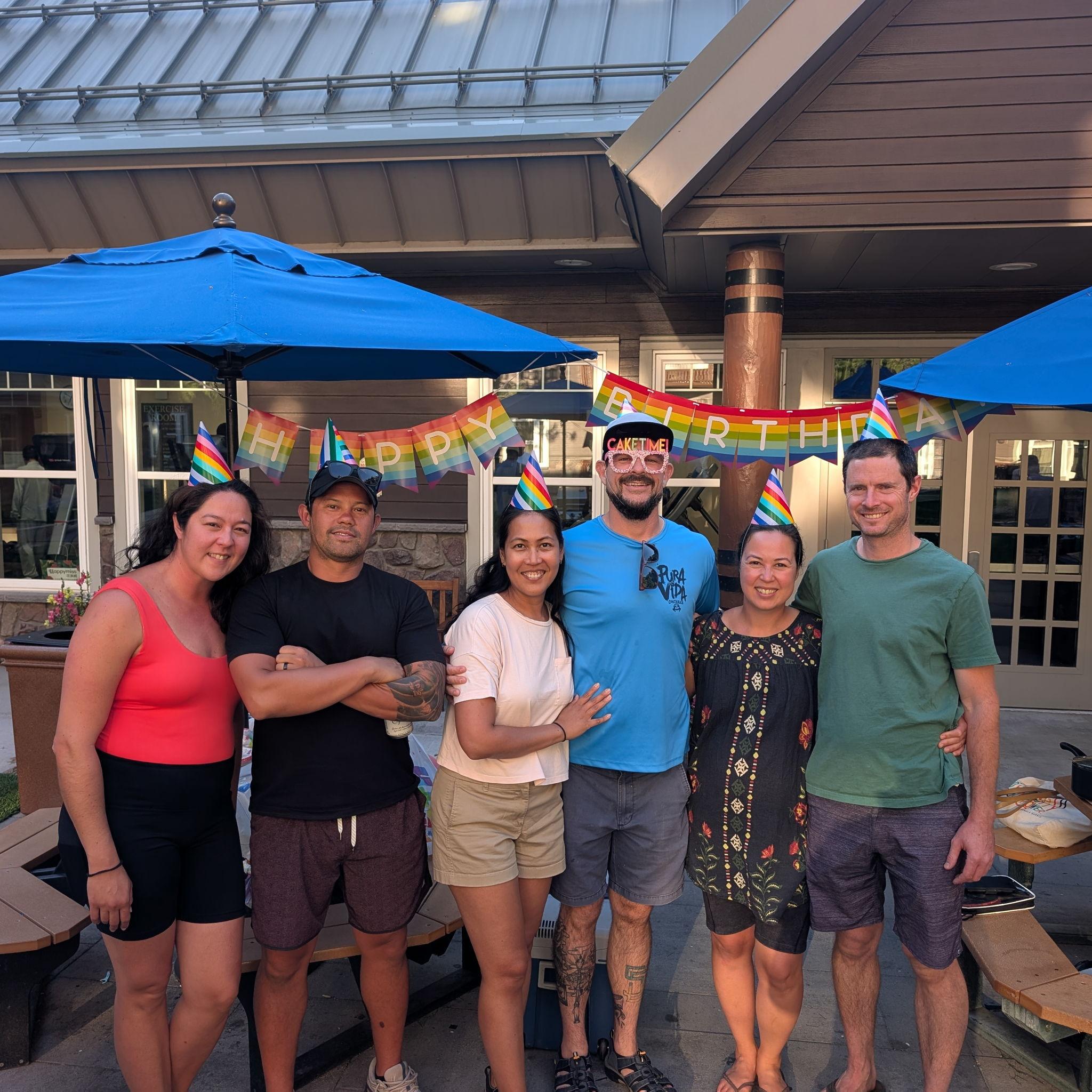 Family trip with Nessy's extended family to Lake Tahoe with Asti, Tony, Martini and David