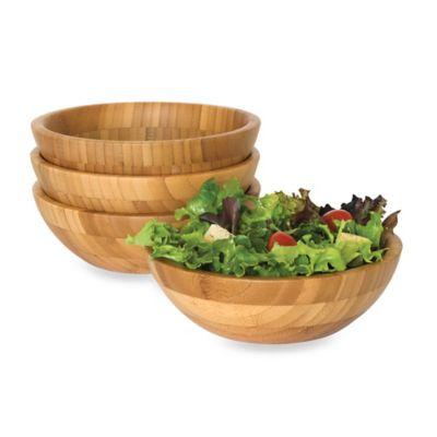 Lipper International Bamboo Salad Bowls (Set of 4)