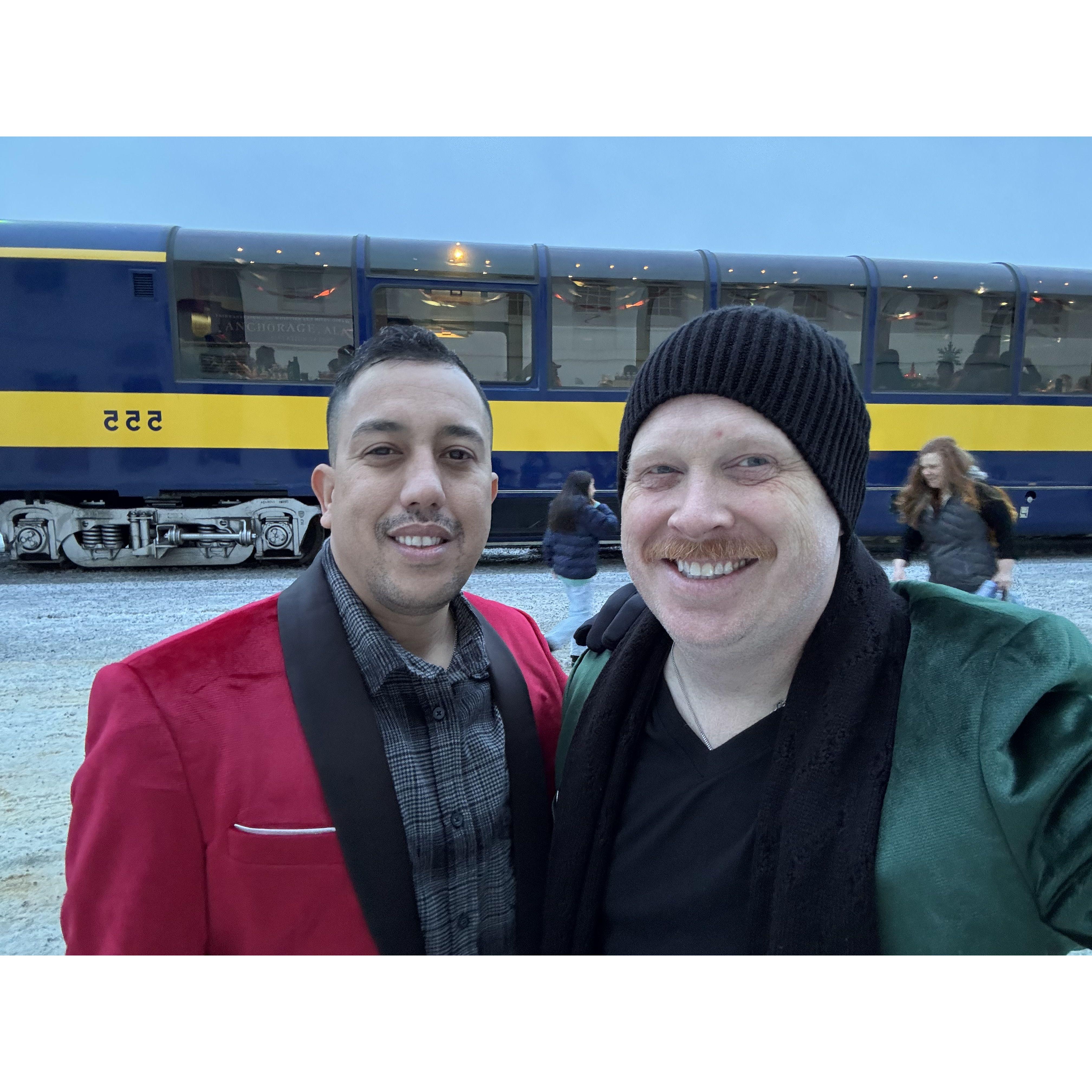 The holiday train in Anchorage.