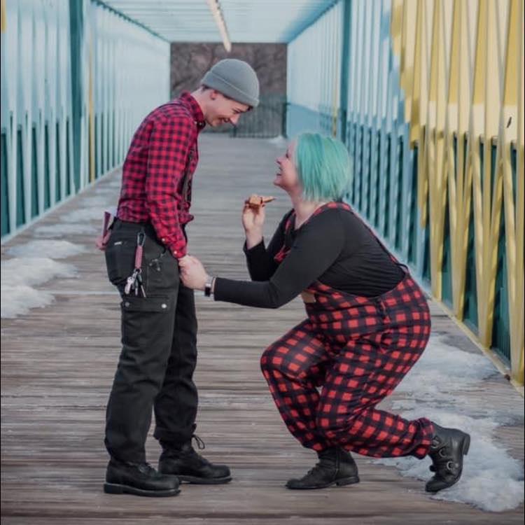Me popping the question
