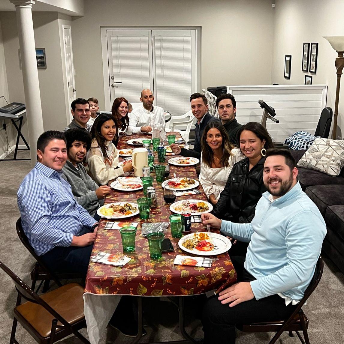 "Kids" table Thanksgiving