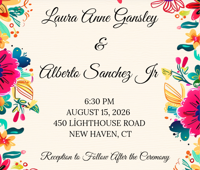 The Wedding Website of Laura Gansley and Alberto Sanchez, Jr